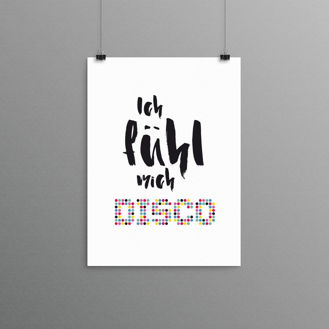 Kunstdruck Ich fühl mich Disco Etsy.de