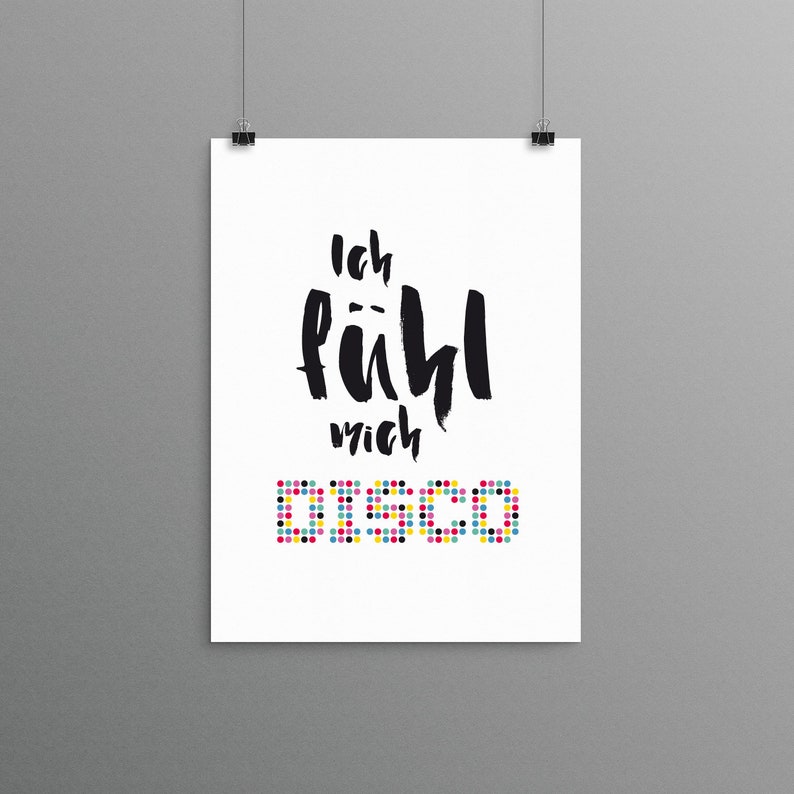 Kunstdruck Ich fühl mich Disco Etsy.de Kunstdruck Ich fühl mich Disco Etsy.de