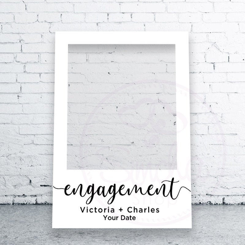 DIGITAL FILE Engagement Selfie Frame Selfie Frame Etsy