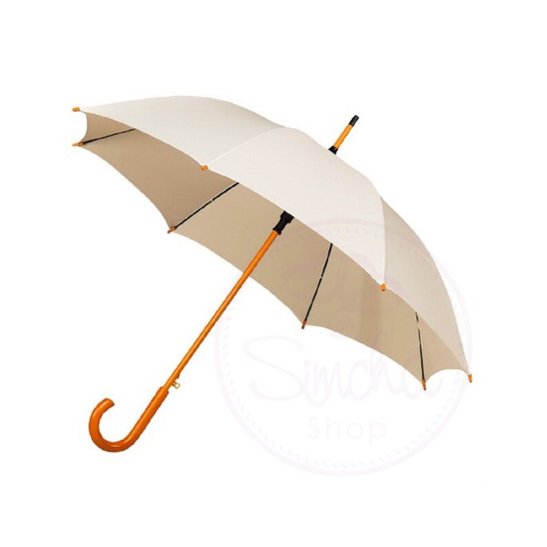Ivory Umbrella Wedding Umbrella Umbrella Wedding Parasol Ivory Wedding Umbrella with Wooden Handle Bridal Umbrella Parasol Ivory