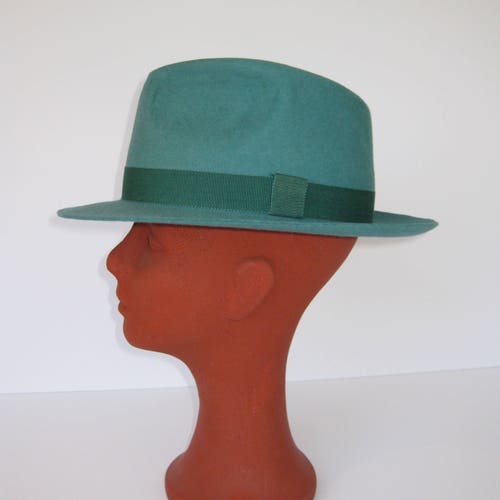 Fedora the DOYEN Navy Blue Fedora Hat for Men Mens Etsy