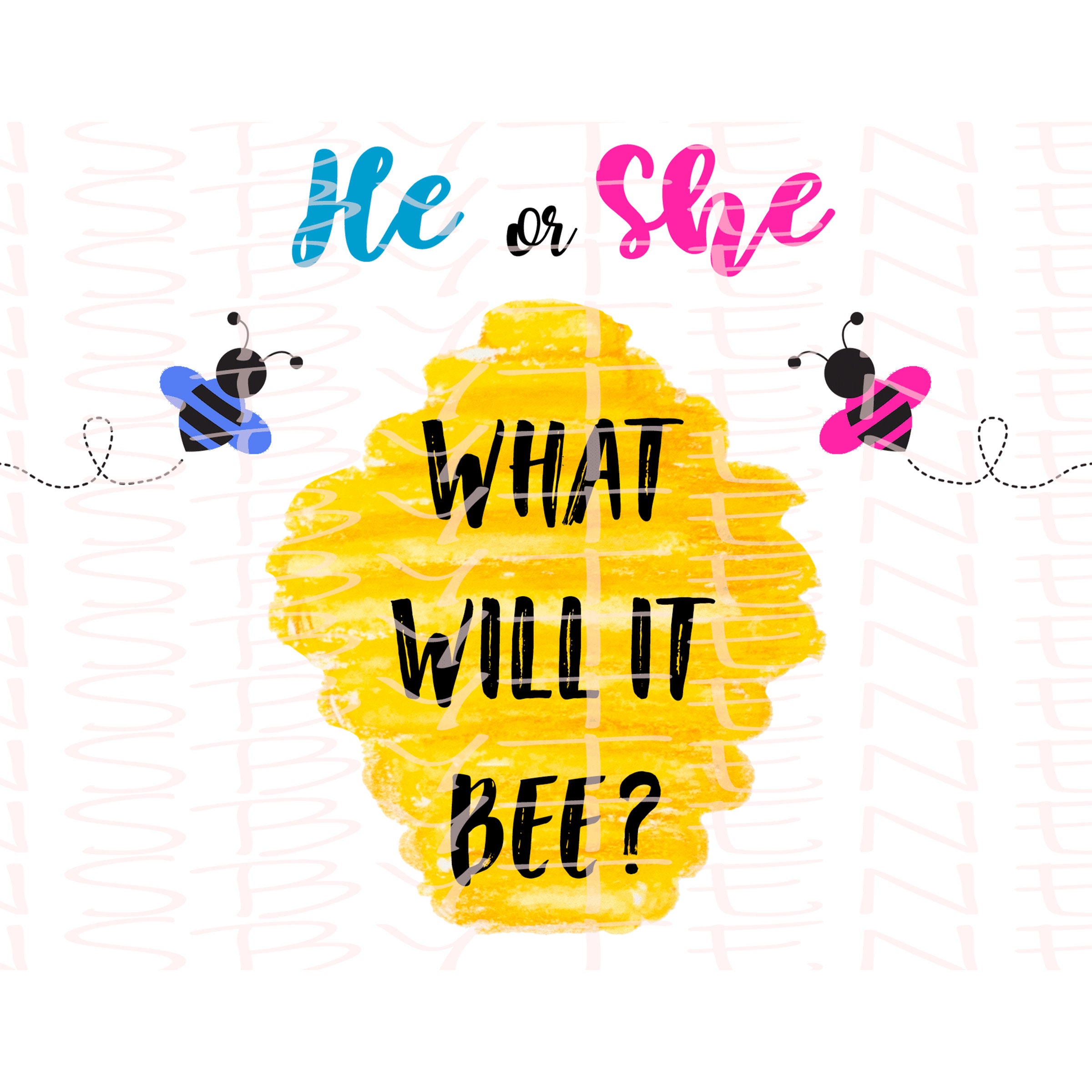 He Or She What Will It Bee Png Mom To Bee Dad To Bee Etsy India