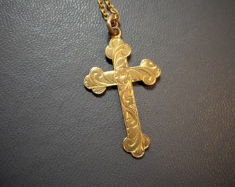 Antique Gold Cross Etsy Uk