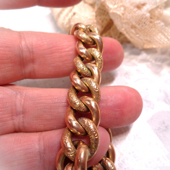 Antique Edwardian Rose Gold Bracelet  Dated 1909 - image 3