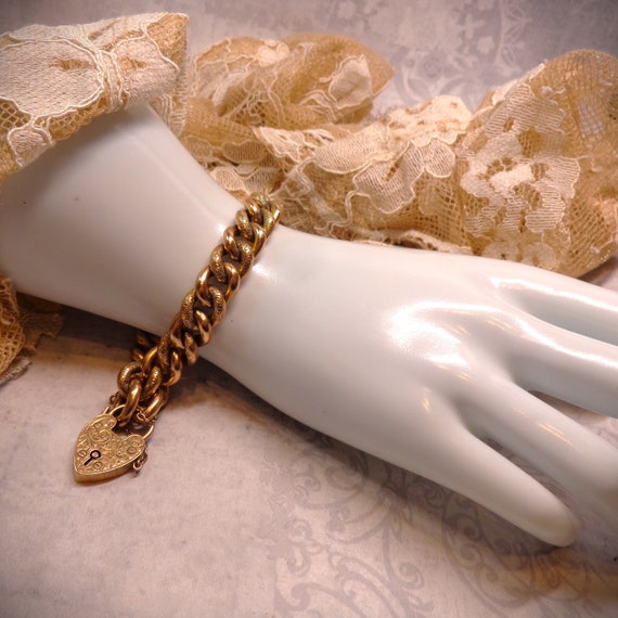 Antique Edwardian Rose Gold Bracelet  Dated 1909 - image 10