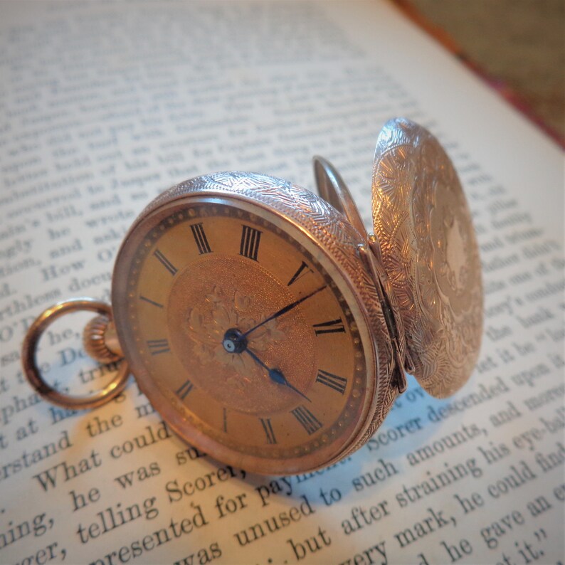 Late Victorian Gold Highly Decorated Ladies Fob/pocket Watch Etsy UK