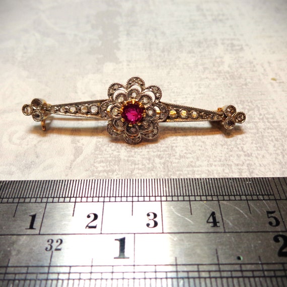 Antique ruby brooches shop