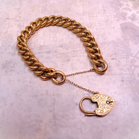 Antique Edwardian Rose Gold Bracelet  Dated 1909 - image 2