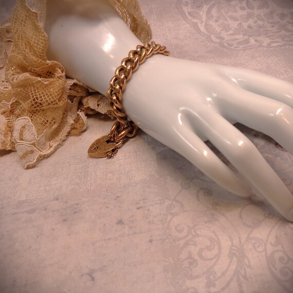 Antique Edwardian Rose Gold Bracelet  Dated 1909 - image 8
