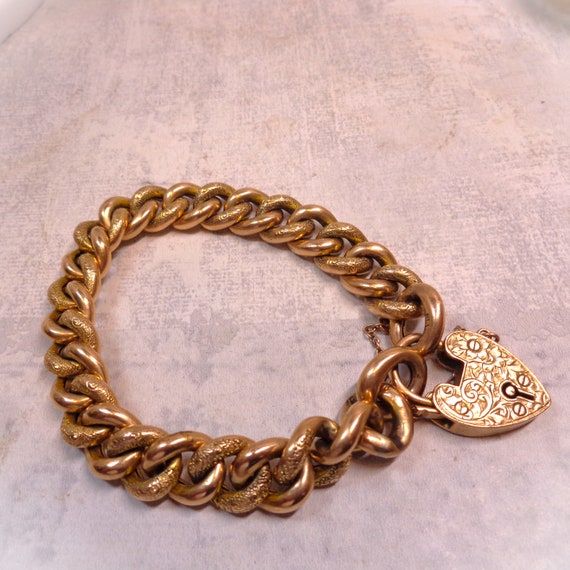 Antique Edwardian Rose Gold Bracelet  Dated 1909 - image 6