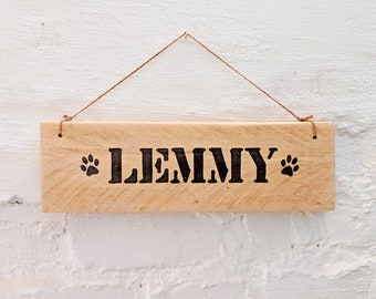 Desired name on wood *Wooden sign Mural Dog love Cat love*