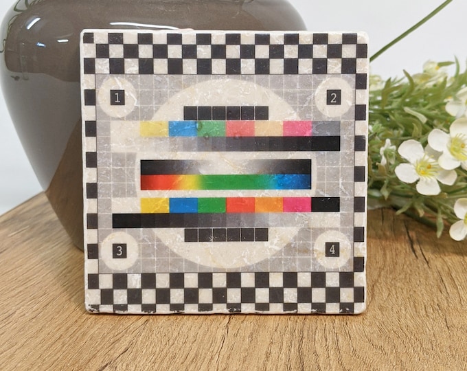 Featured listing image: TEST IMAGE Vintage Tile / Coaster / Retro Pattern
