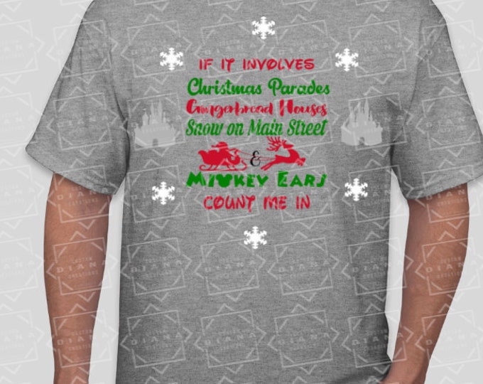 Disney Shirt, Christmas, Disney Christmas, Main Street, Mickey Ears, Christmas Parades, Gingerbread houses, MVMCP, Christmas Party, Mickey