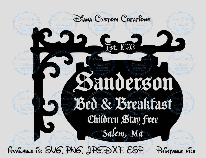 Disney Sanderson B B Sanderson Sisters Hocus Pocus Disney Halloween Disney Svg Halloween Svg Halloween Bed And Breakfast