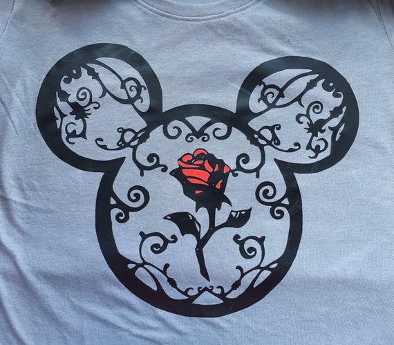 Beauty And The Beast Rose And Vine Beast Belle Red Rose Etsy