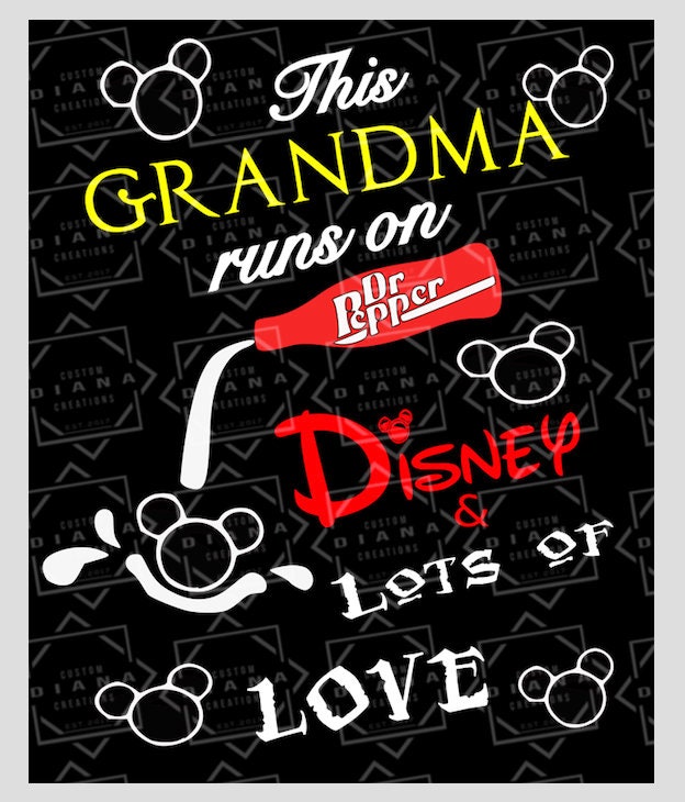 Download Dr Pepper Grandma Grandpa Grandkids Mickey Minnie Love Favorite Things Svg Cricut Dxf Silhouette Png Jpg Printable