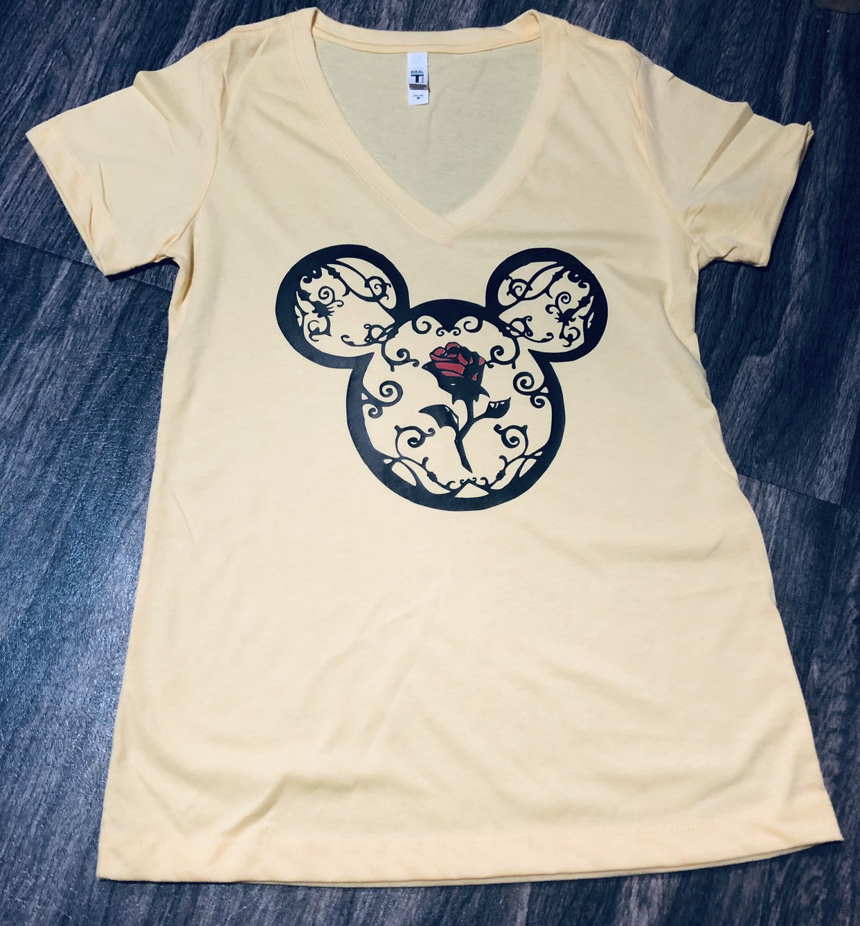 Personalized Disney Vacation Mickey Head Belle from Beauty and Beast T-Shirt