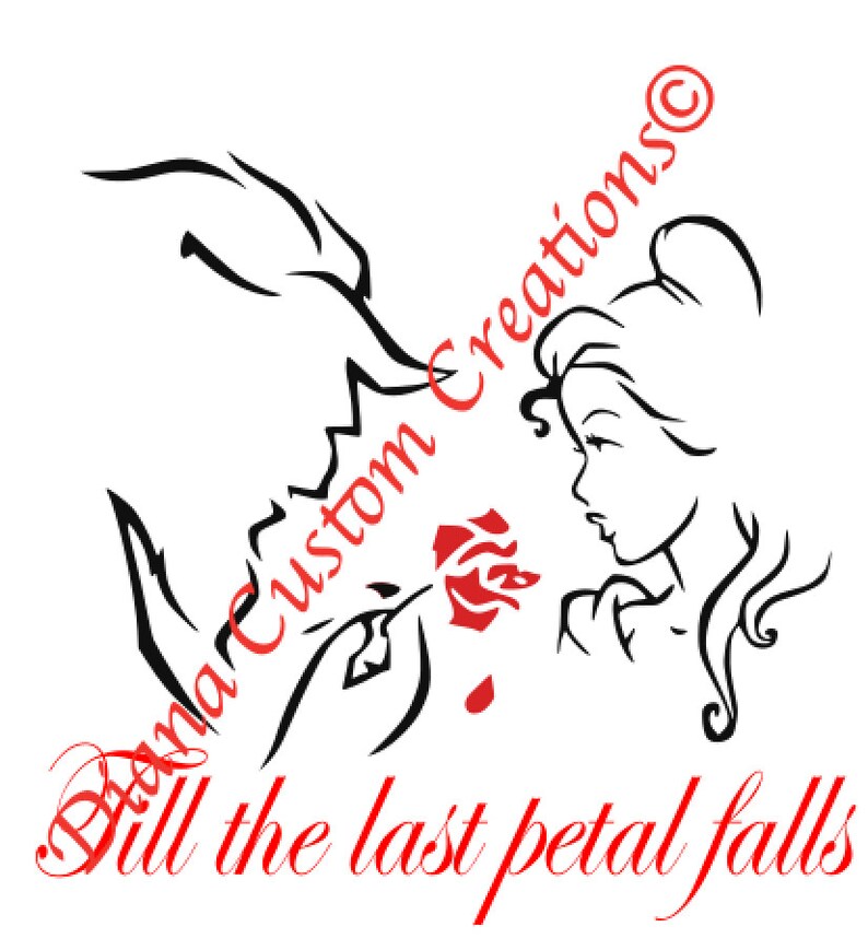 Beauty and the Beast Till the last petal falls Etsy
