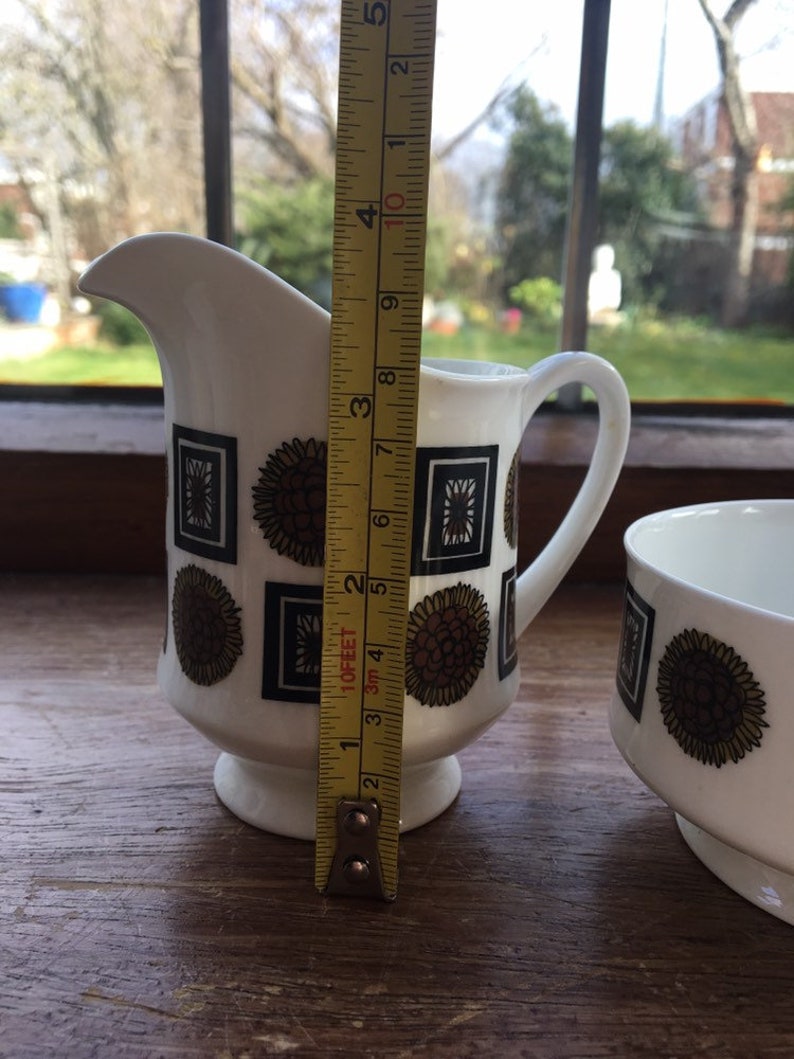 RETRO 1950/'s bone china SHERIDEN jug and sugar bowl