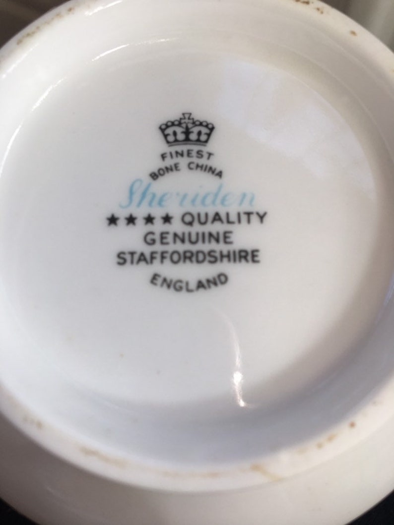 RETRO 1950/'s bone china SHERIDEN jug and sugar bowl