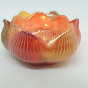 Tealight holder, lotus flower, candle holder, handmade in epoxy resin, candle holder