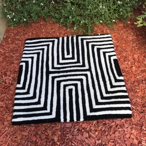 optical effect or target rug, tufting rug, tufting rug, decorative rug