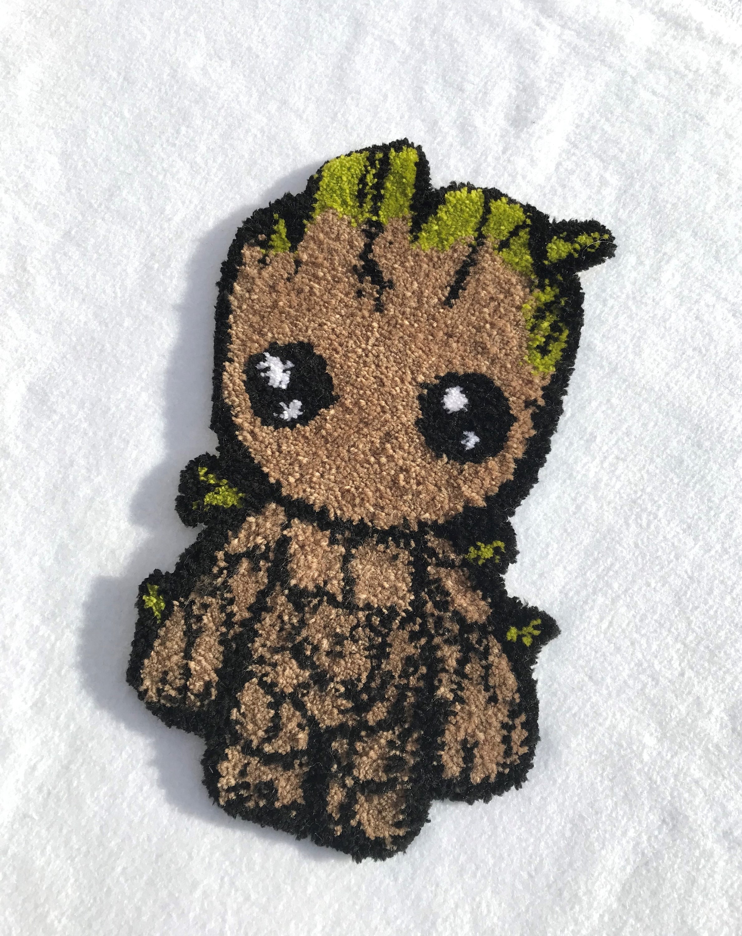 Petit Tapis Groot, Sous Mains, Fait Mains 100%, Décoration Tufting, Rug