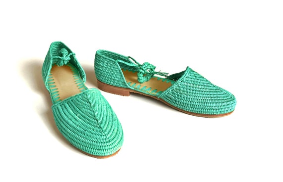 mint green sandals