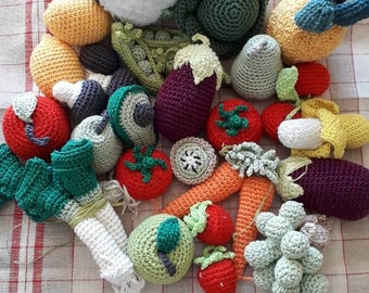 Ensemble FRUITS et LEGUMES au crochet