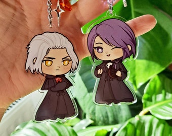 FFXIV Emet-Selch & Hythlodaeus Keychains + Charms