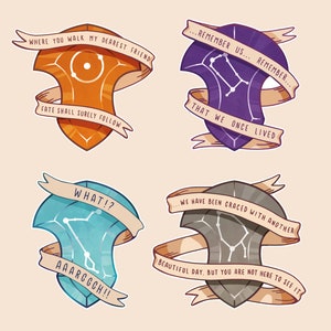 FFXIV Convocation Crystal Quote Stickers [Glossy - 8.5 cm]