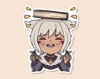 FFXIV Y'shtola Book Bonk Sticker