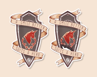FFXIV Haurchefant Shield Sticker