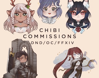 FFXIV/DND/OC Custom Chibi Commission