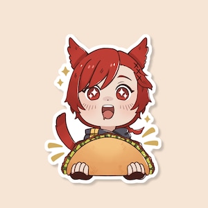 FFXIV Dawntrail G&#39;raha Tia Taco-sticker