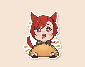 FFXIV Dawntrail G'raha Tia Taco Sticker