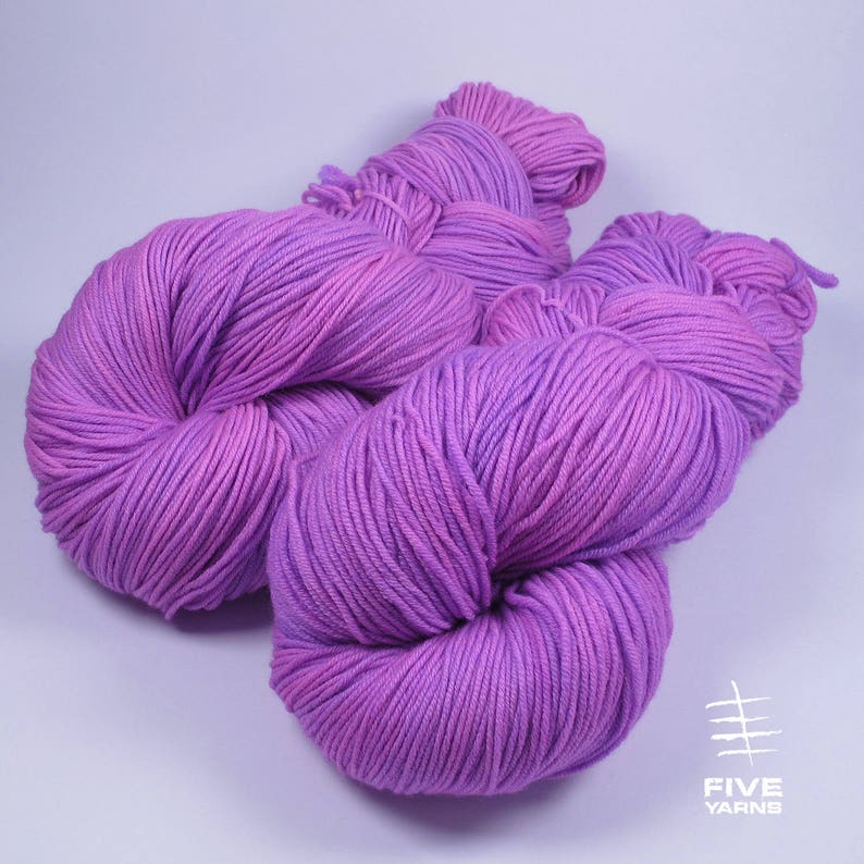 Hand dyed yarn Pinkle 150 gr skein 100 merino superwash Etsy