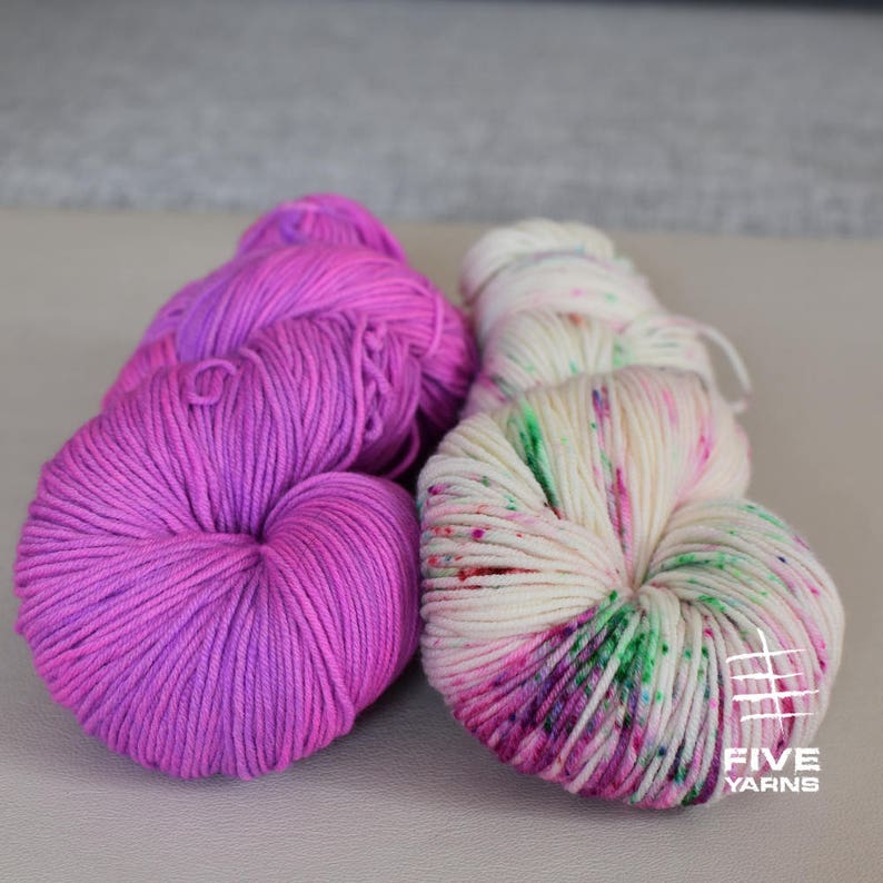 Hand dyed yarn Pinkle 150 gr skein 100 merino superwash Etsy