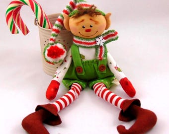 Handmade Christmas Elf, Holiday Decoration