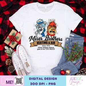 miser heating and air - Christmas - digital design- png