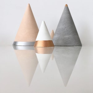 Geometric Concrete Decor Sculpture, Big Concrete Cone, Paperweight