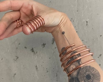 SPRING - copper bracelet |  copper modern jewelry | simple copper bracelet | art bracelet