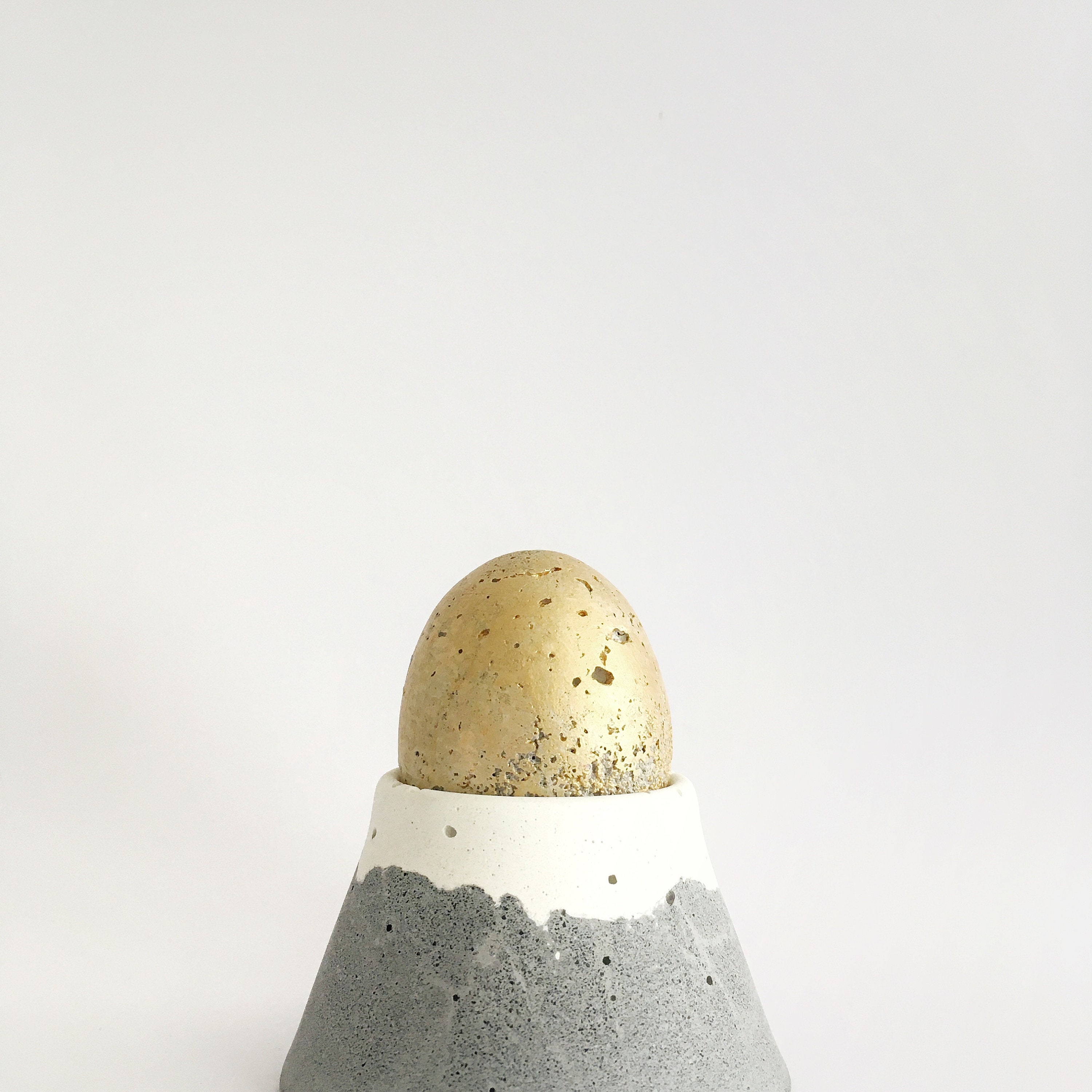 Tasse d'oeuf de Béton, Support Tasse Montagne Fuji, Porte-Lumière Thé