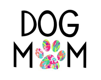 Dog Mom Decal | Lilly Dog Mom | Pet Mom | Fur Mom Decal | Dog Decal | Lilly Dog Decal | Car Decal | Custom Decal | Paw Decal | Fur Mama