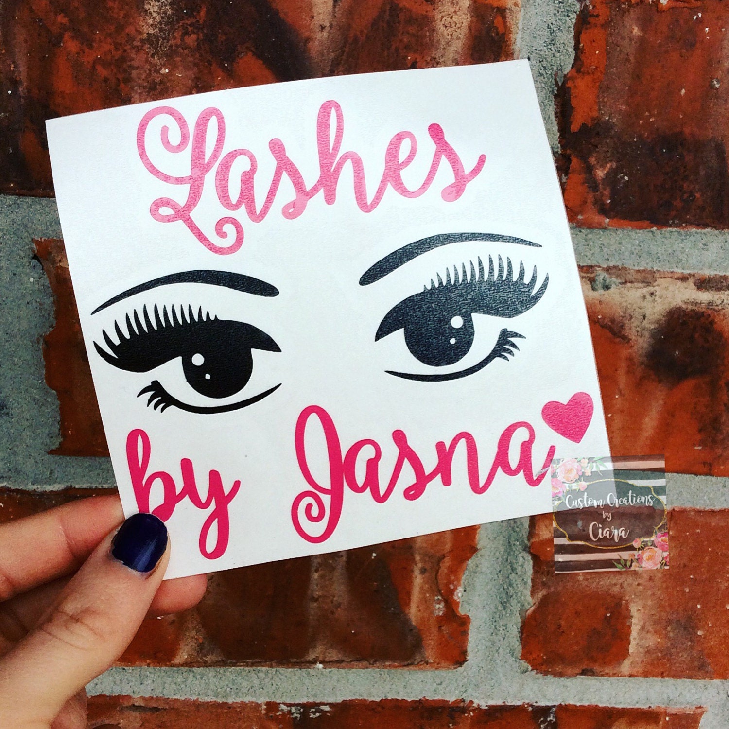 Lashes by Advertising Decal Lash Extension Lash Hair Salon Etsy