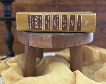 Round Wooden Pedestal Stool, Rustic Cottage Decor, Wooden Display Stand, Decorative Pedestal, Natural Wood Pedestal, Functional Home Accent