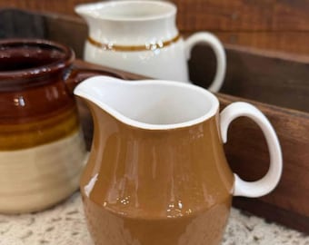 Found Creamer Brown Stoneware Mikasa