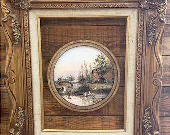 Found Gold Ornate Picture Frame