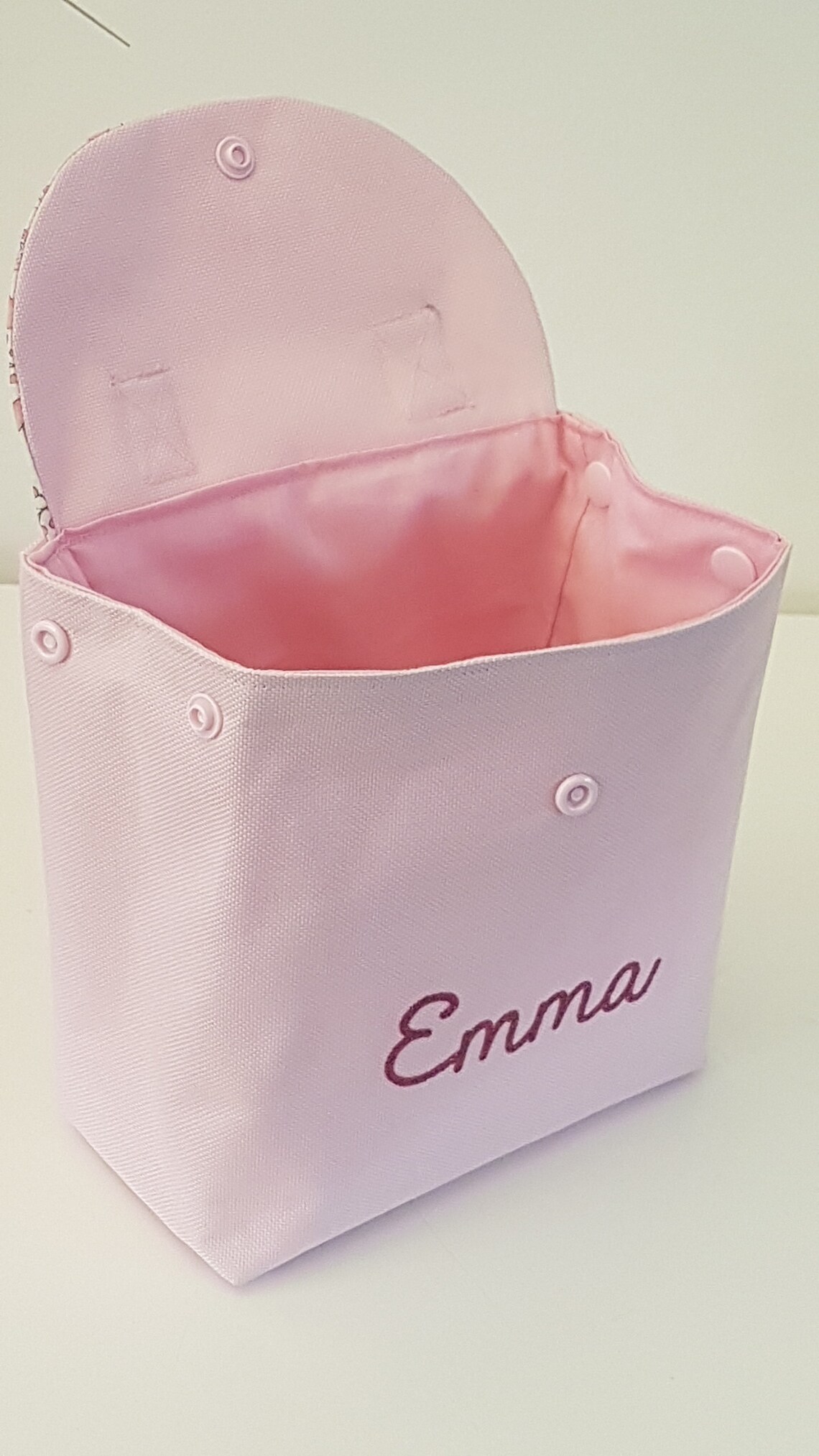 Snack Bag Snack Bag Baby Pink Waterproof Canvas Cotton Pink - Etsy