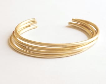 2mm Round Bracelet w Rounded Ends Thin Cuff Bracelet Brass Delicate Jewelry Stacking Bracelet Minimalist Sterling Silver cuff bracelet 048